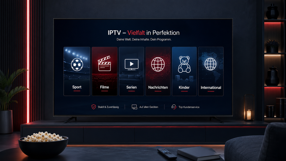 IPTV Premium Senderliste Kategorien und Inhalte auf Smart TV prüfen