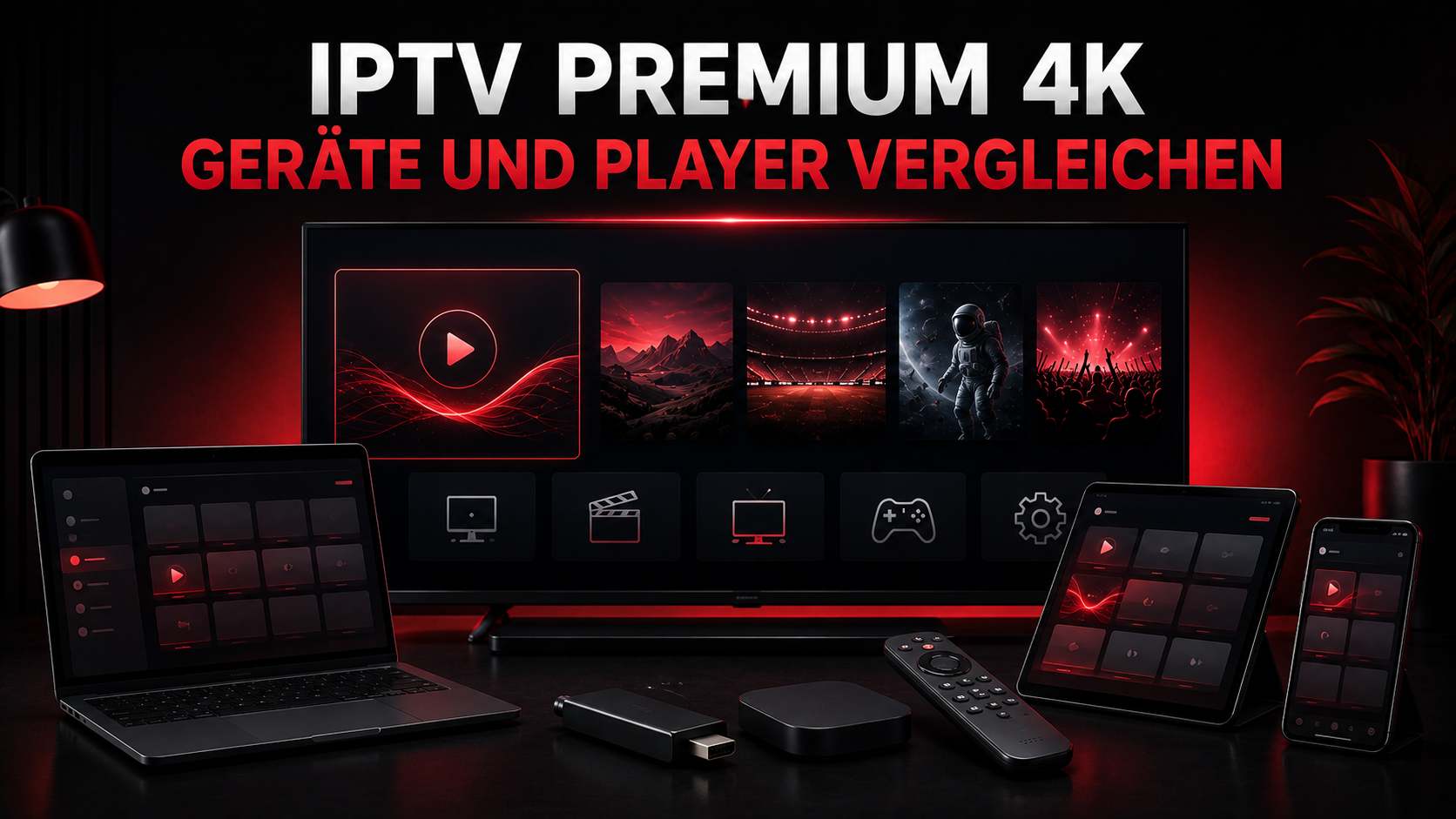 IPTV Premium 4K Geräte und Player für Smart TV Fire TV Stick und Android TV vergleichen