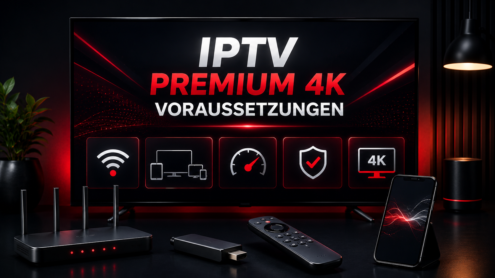 iptv premium 4k voraussetzungen für Internet Gerät und Player